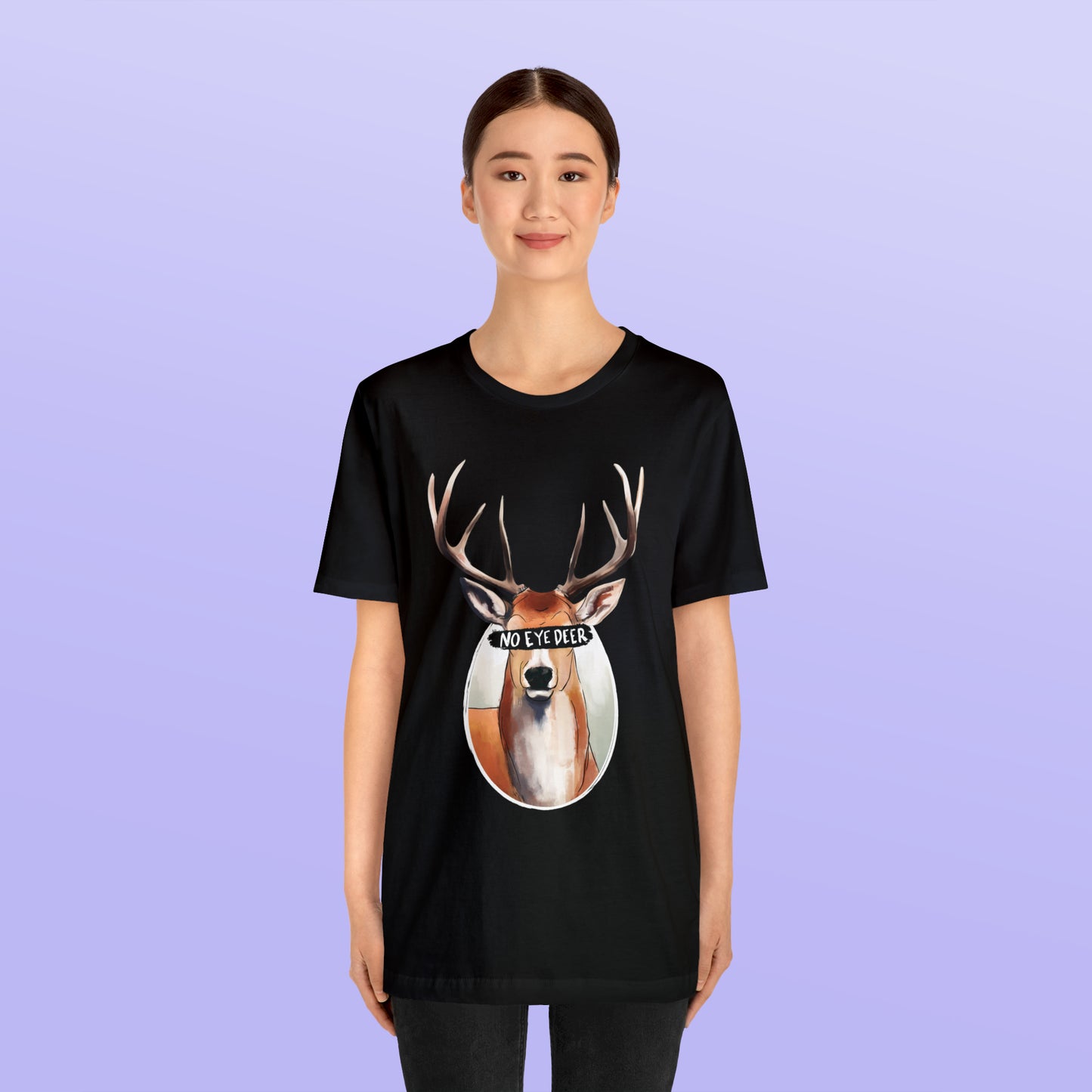 What do you call a deer with no eyes? Shirt